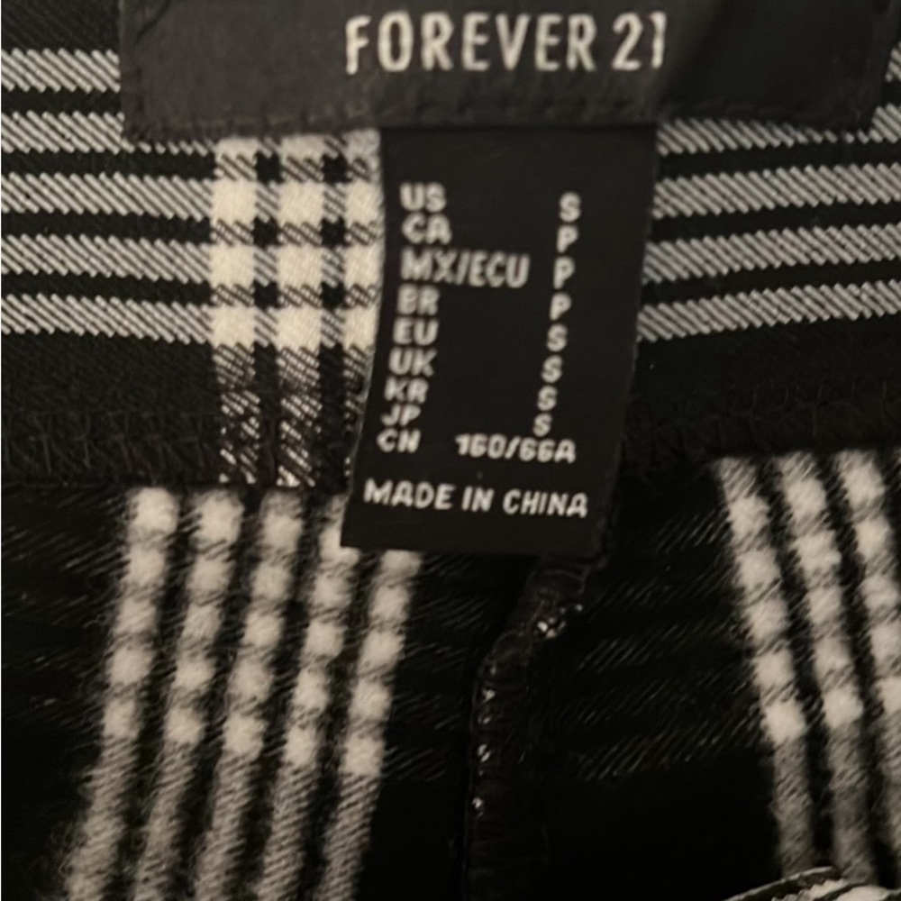 Plaid F21 pull on pants